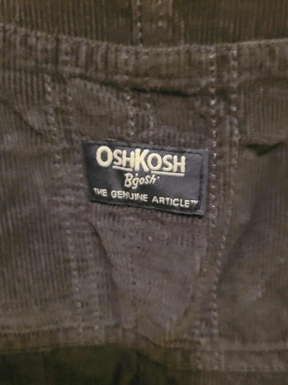 OshKosh B'gosh Brown Corduroy Overalls 5T